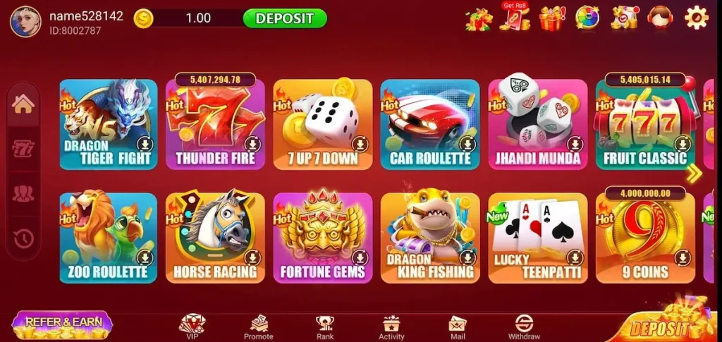 3 Patti hot interface